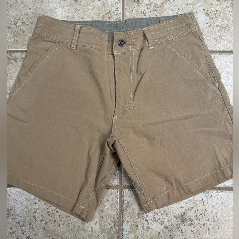 Men’s Kuhl Khaki Hybrid Shorts - Tan/Cream